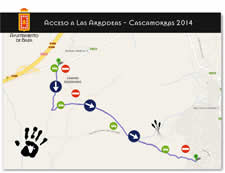 Mapa acceso Arrodeas Baza 2014
